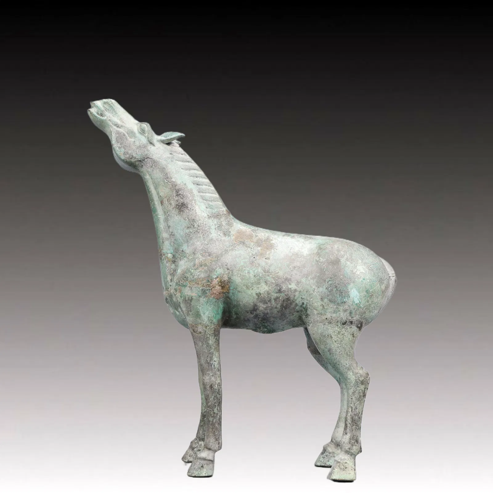 A Precious Bronze Horse Ornament