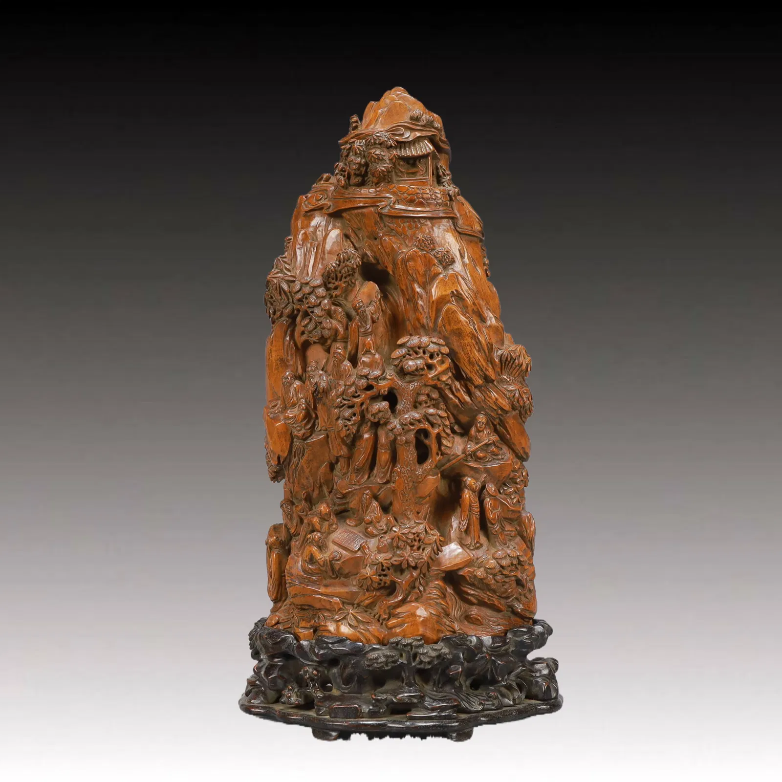 A Rare Boxwood Character and Story Pattern Ornament