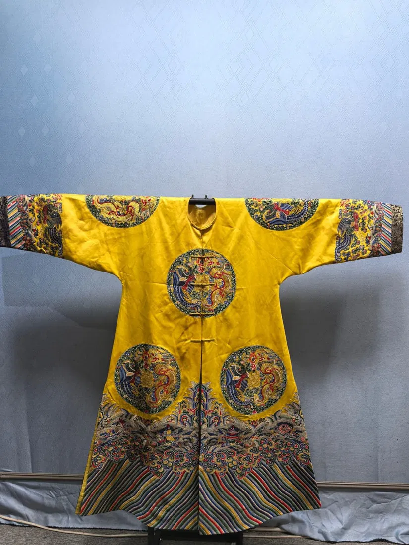A Rare Brocade Embroidery Phoenix Robe