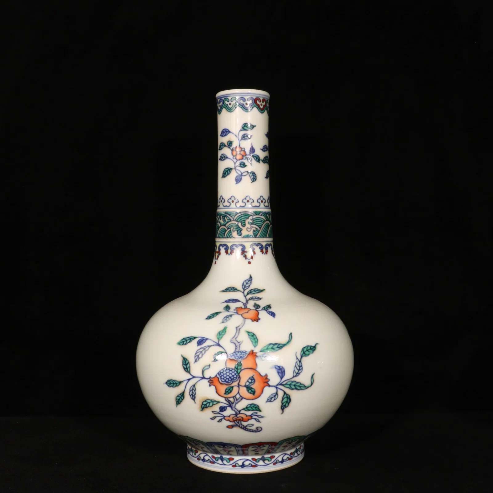 A Rare Doucai Flower and Fruit Pattern Vase