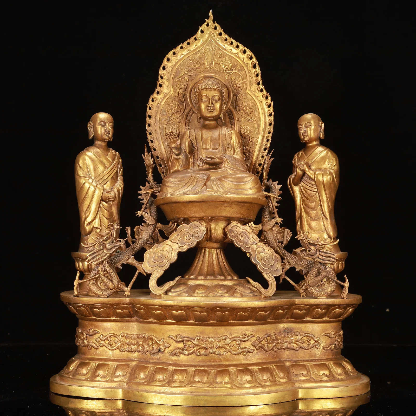 A Rare Gilt Bronze Buddha Statue