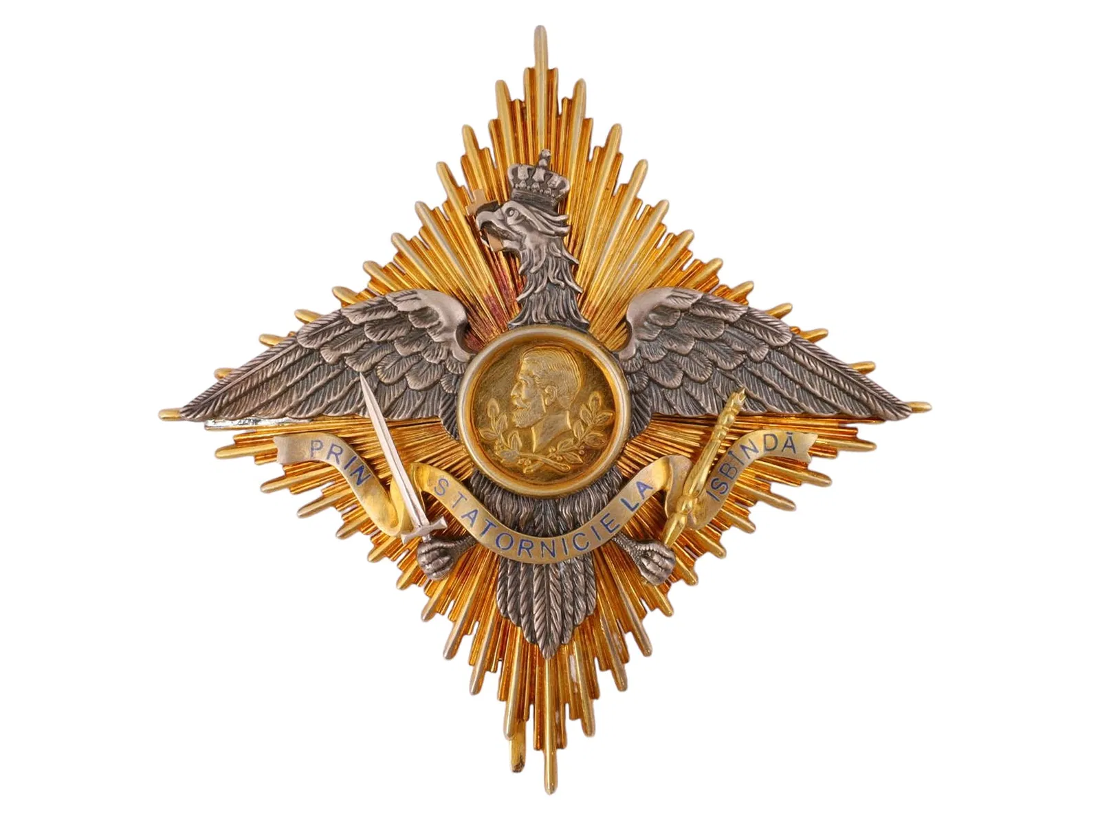 A ROMANIAN ORDER OF CAROL I, COMMANDER CLASS, CA. 1900