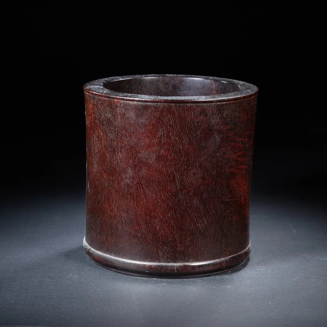 A ROSEWOOD ZITAN BRUSHPOT