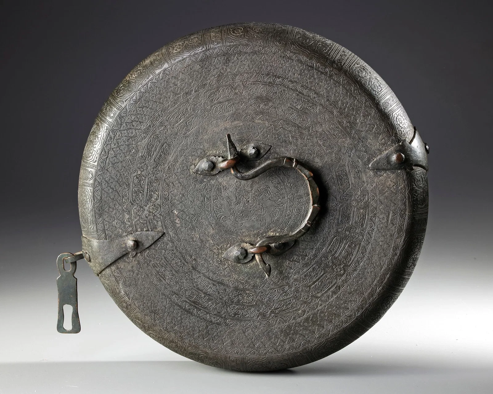 A SAFAVID TINNED COPPER BOWL AND COVER, PERSIA, 17TH CENTURY