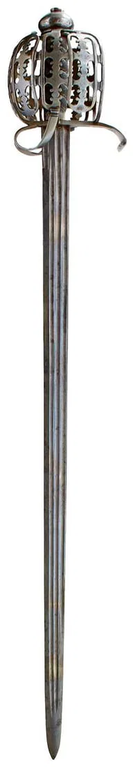 A SCOTTISH BASKET-HILTED BACKSWORD IN THE 18TH CENTURY MANNER,