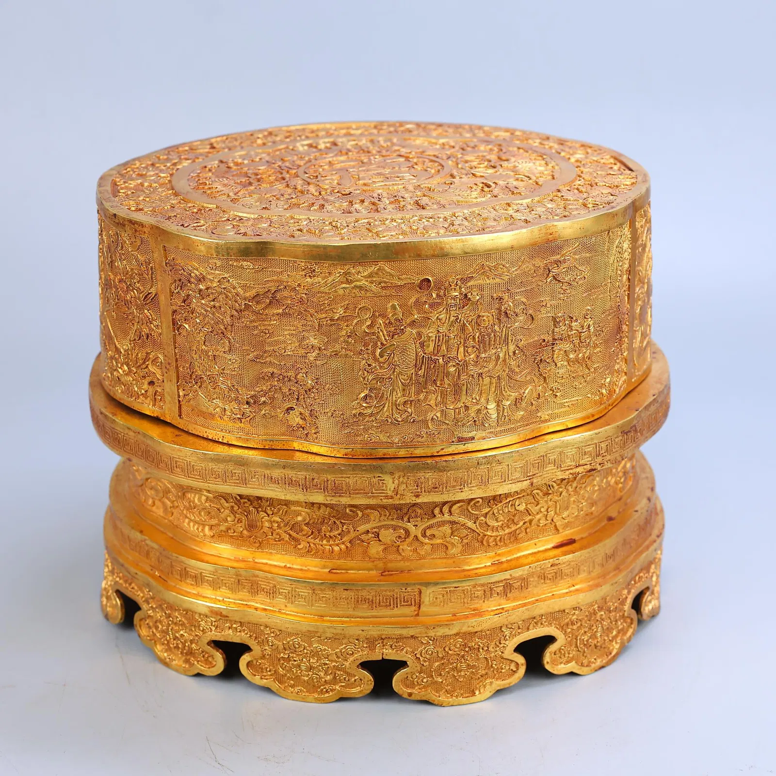 A Set of Exquisite Bronze Gilt Dragon Seal