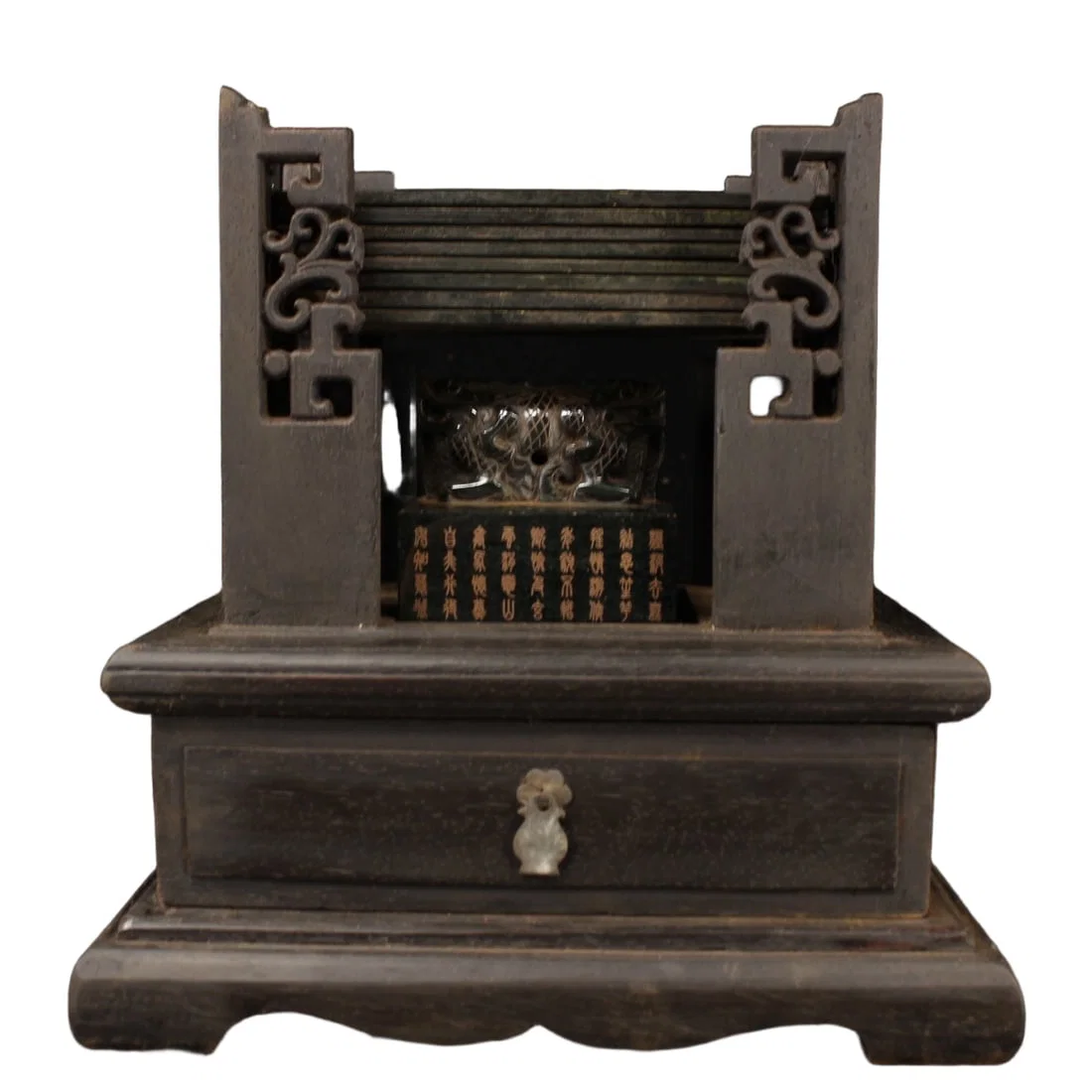 A set of Qing Dynasty natural Hetian jade seals and imperial seals.