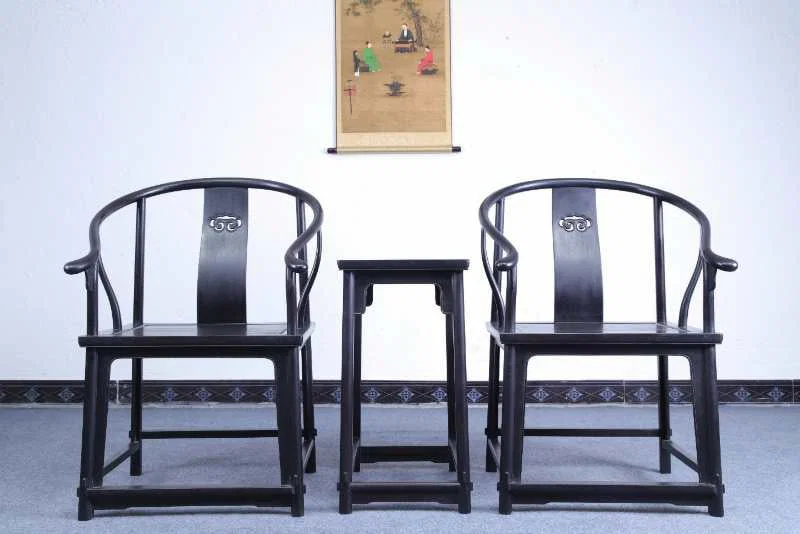 A Set of Zitanwood Ruyi Pattern Table and Armchair
