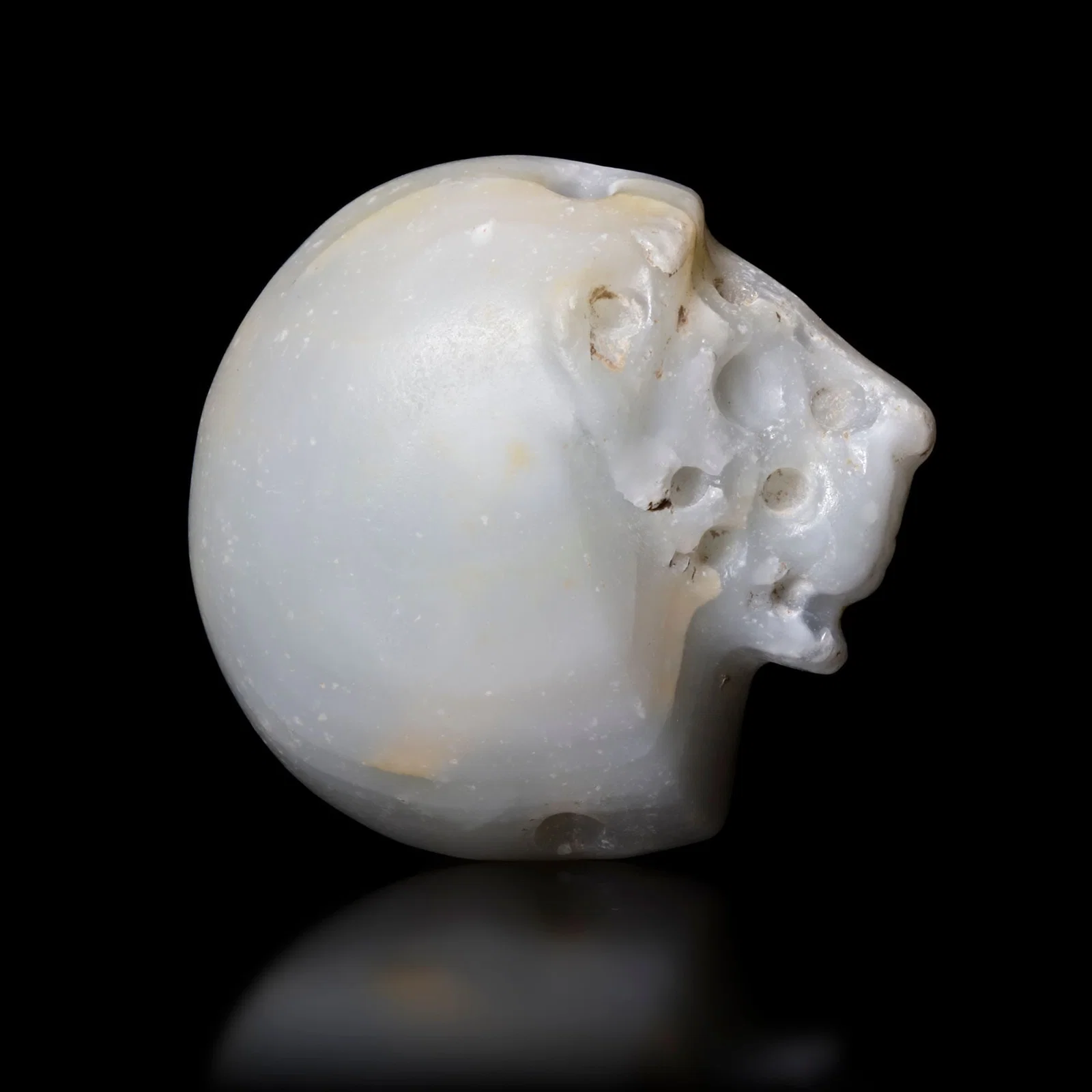 A STAMP SEAL IN THE FORM OF A LION'S HEAD. NEAR EASTERN. 3rd.mil.B.C.