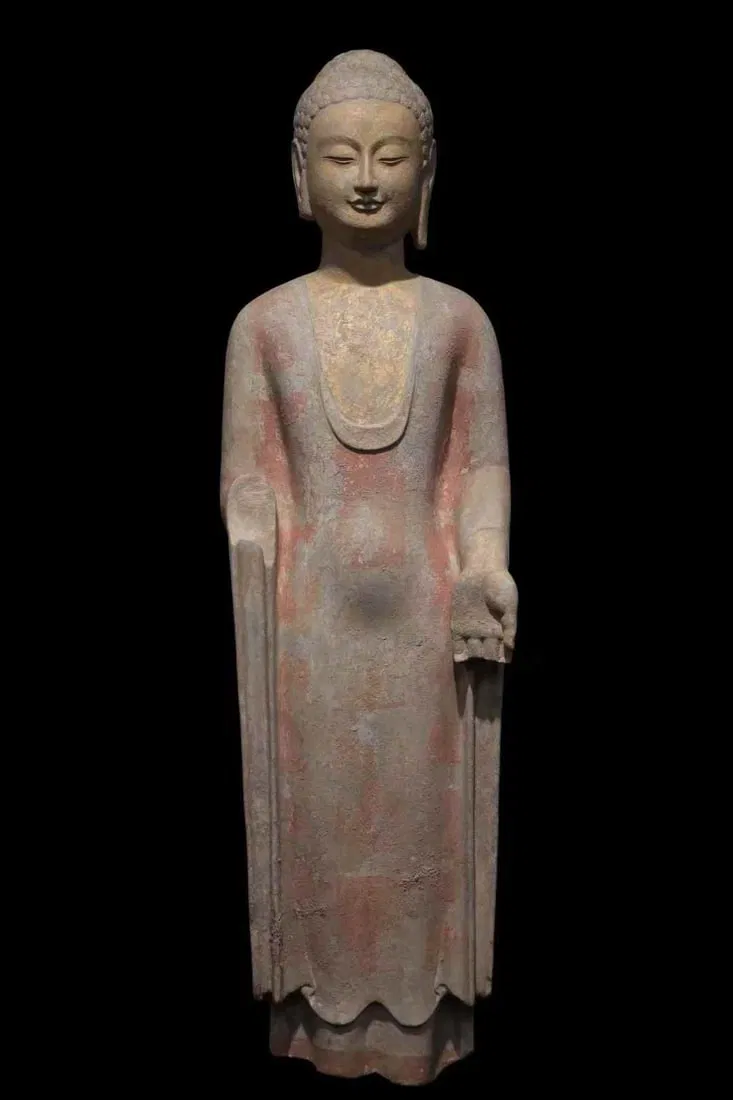 A statue of Buddha in Qingzhou in the Northern Qi Dynasty
