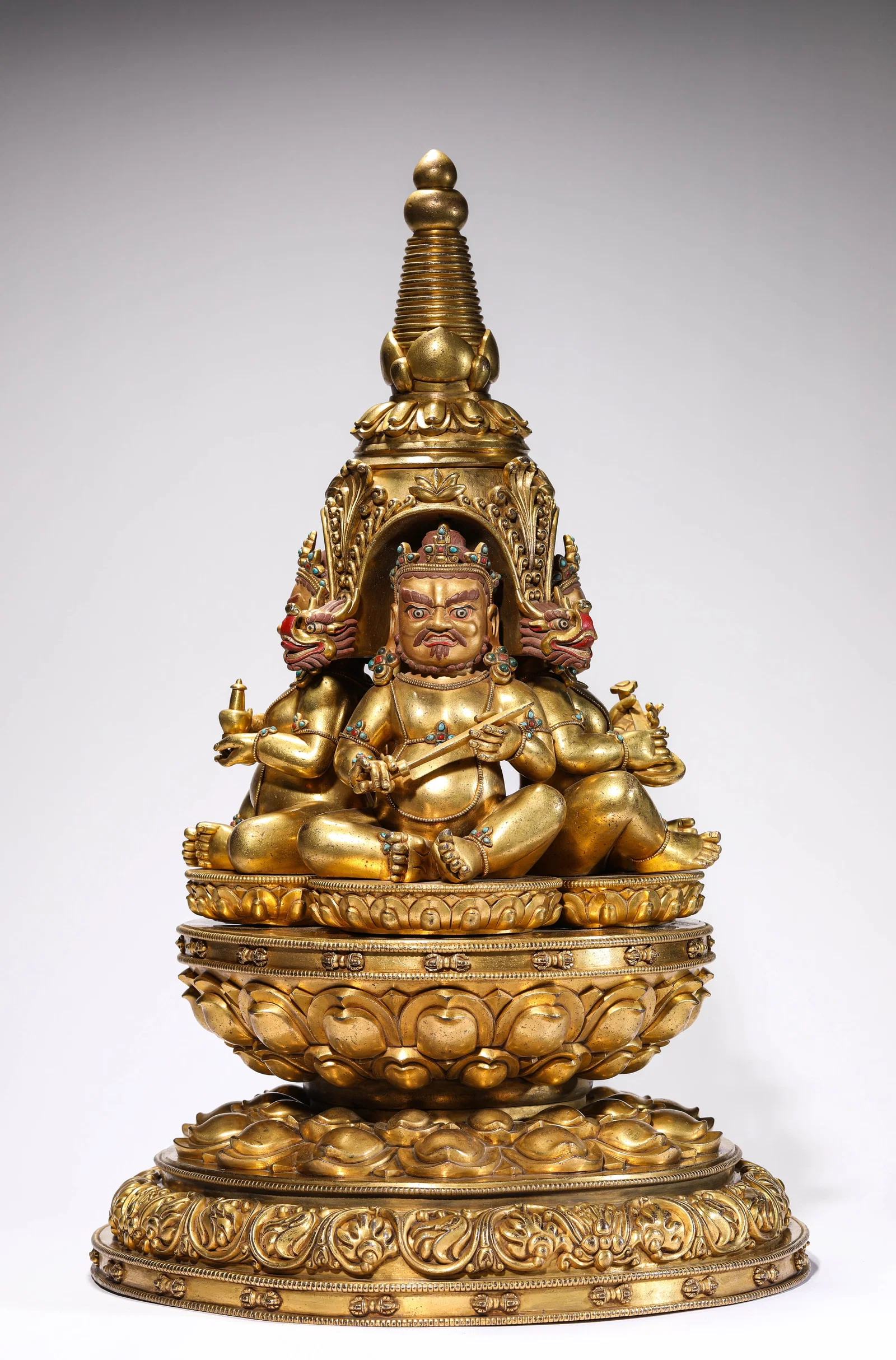 A Stupa with Four Heavenly Kings