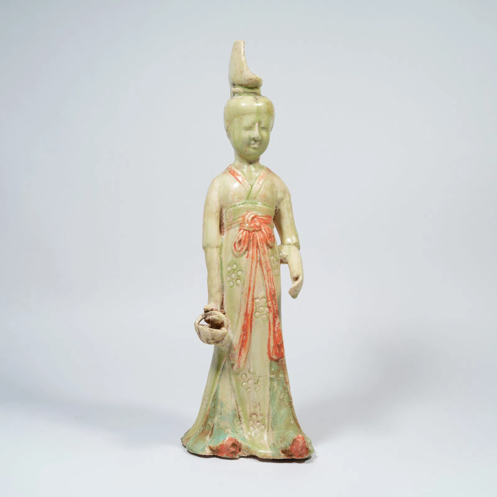 A TANG SANCAI FIGURE OF A COURT LADY