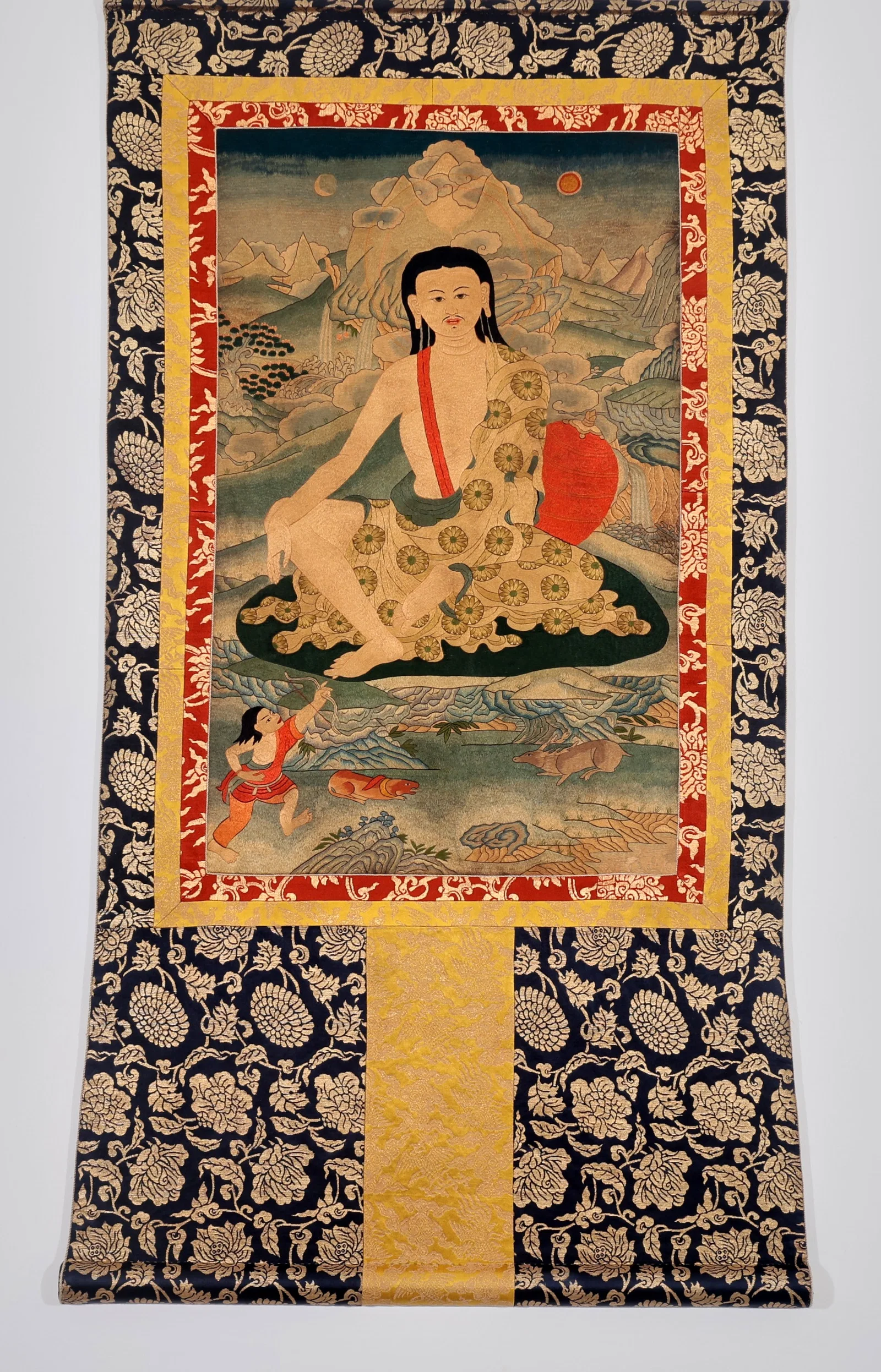 A THANGKA OF MILAREPA
