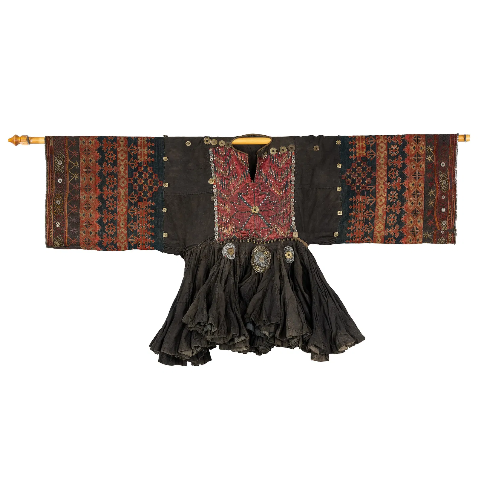 A Traditional Jumlo dress or wedding dress, Nuristan/Kohistan, Afghanistan/Pakistan, mid-20th C.
