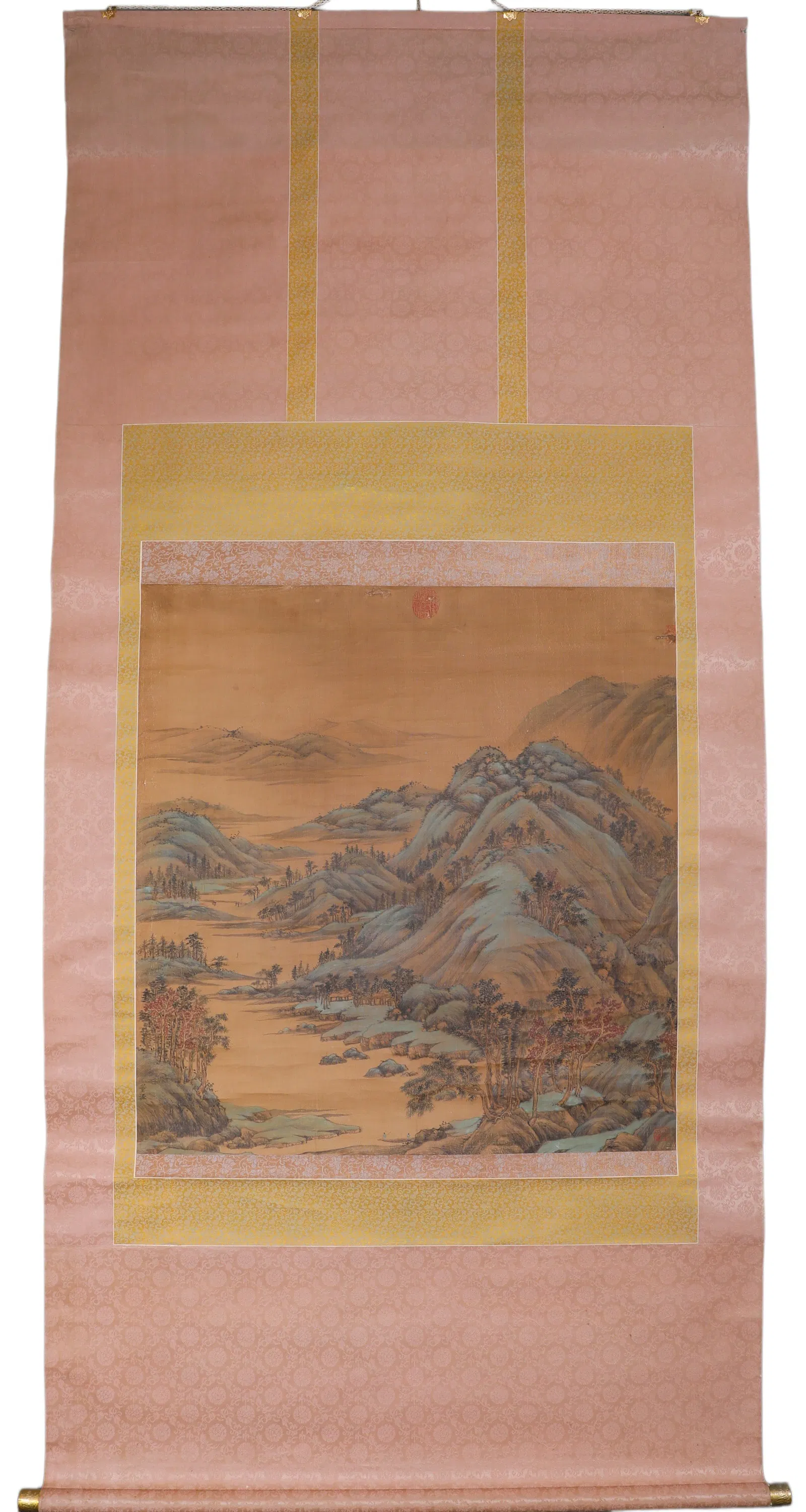 A VERTICAL SCROLL OF DONGYUAN LANDSCAPE FROM THE MING DYNASTY