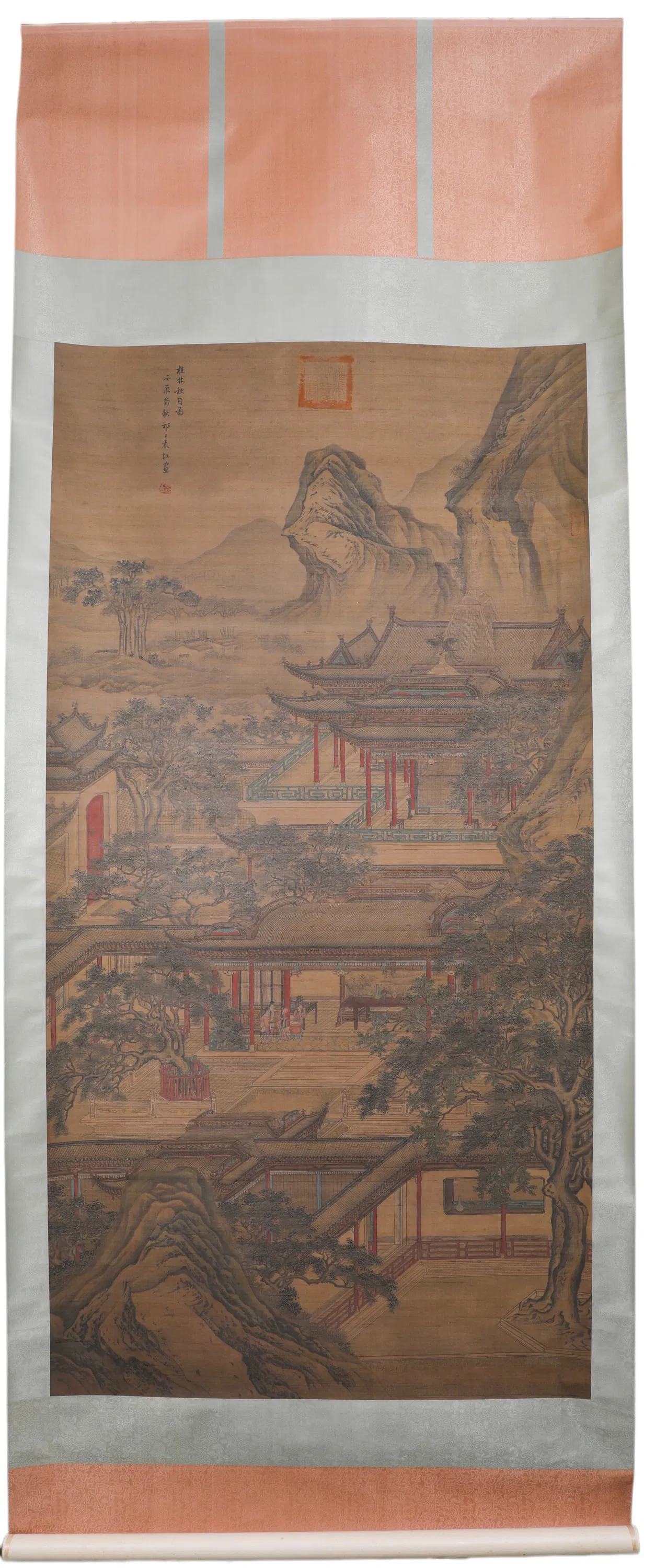 A VERTICAL SCROLL OF THE AUTUMN MOON IN GUILIN BY YUAN JIANG OF THE QING DYNASTY