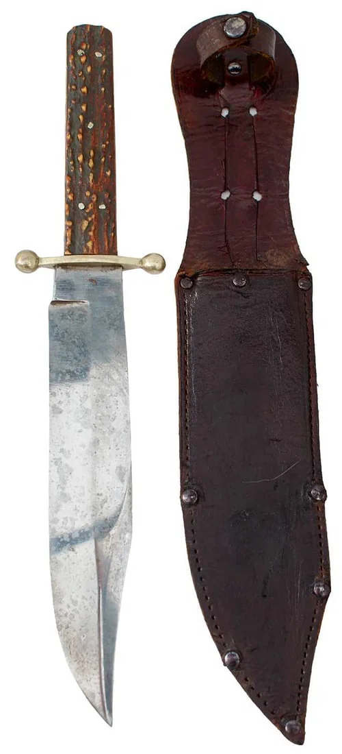 A VICTORIAN BOWIE KNIFE FOR THE AMERICAN MARKET BY BEARDSHAW,