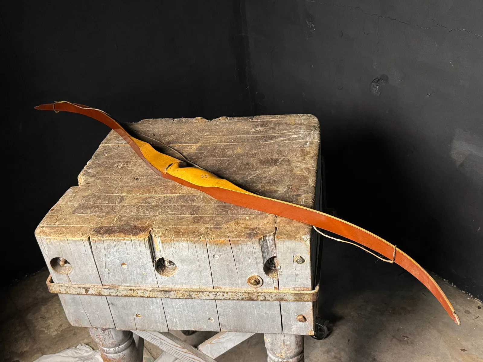 A Vintage Nighthawk Laminated Wood Recurve Bow