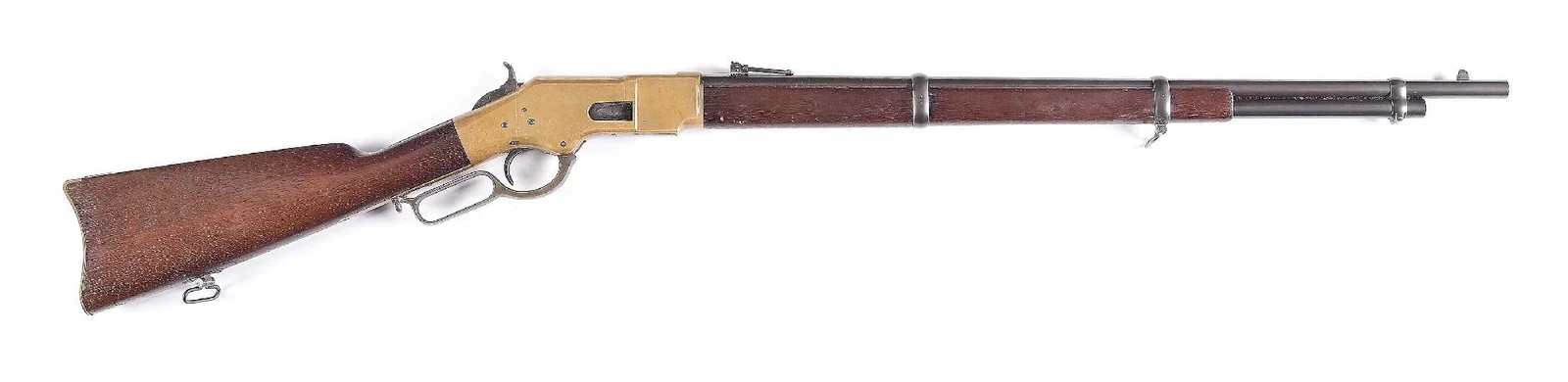 (A) WINCHESTER MODEL 1866 LEVER ACTION MUSKET INSCRIBED "F.D. LEE. VA."