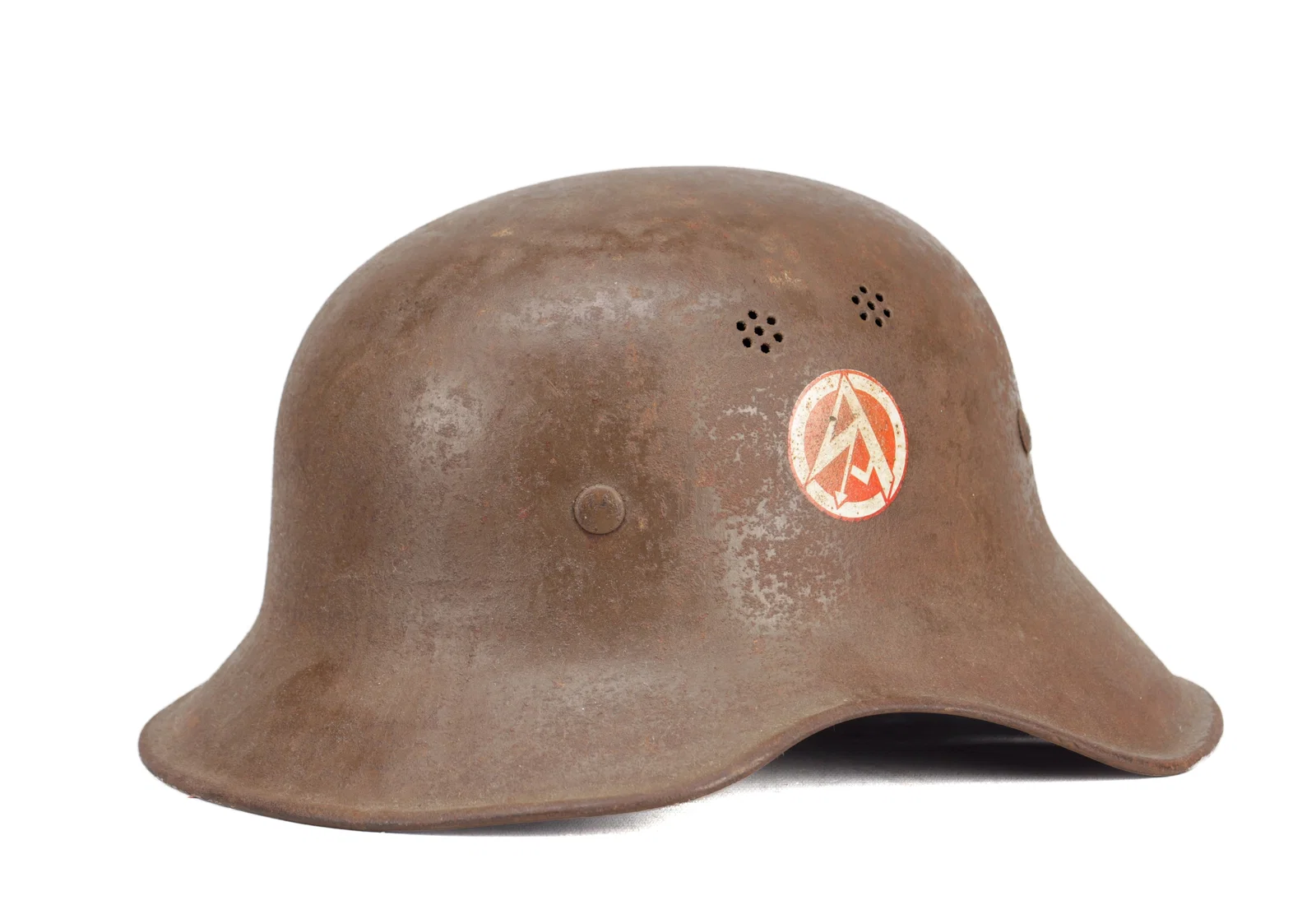 A WWII GERMAN SA STEEL CIVIC HELMET