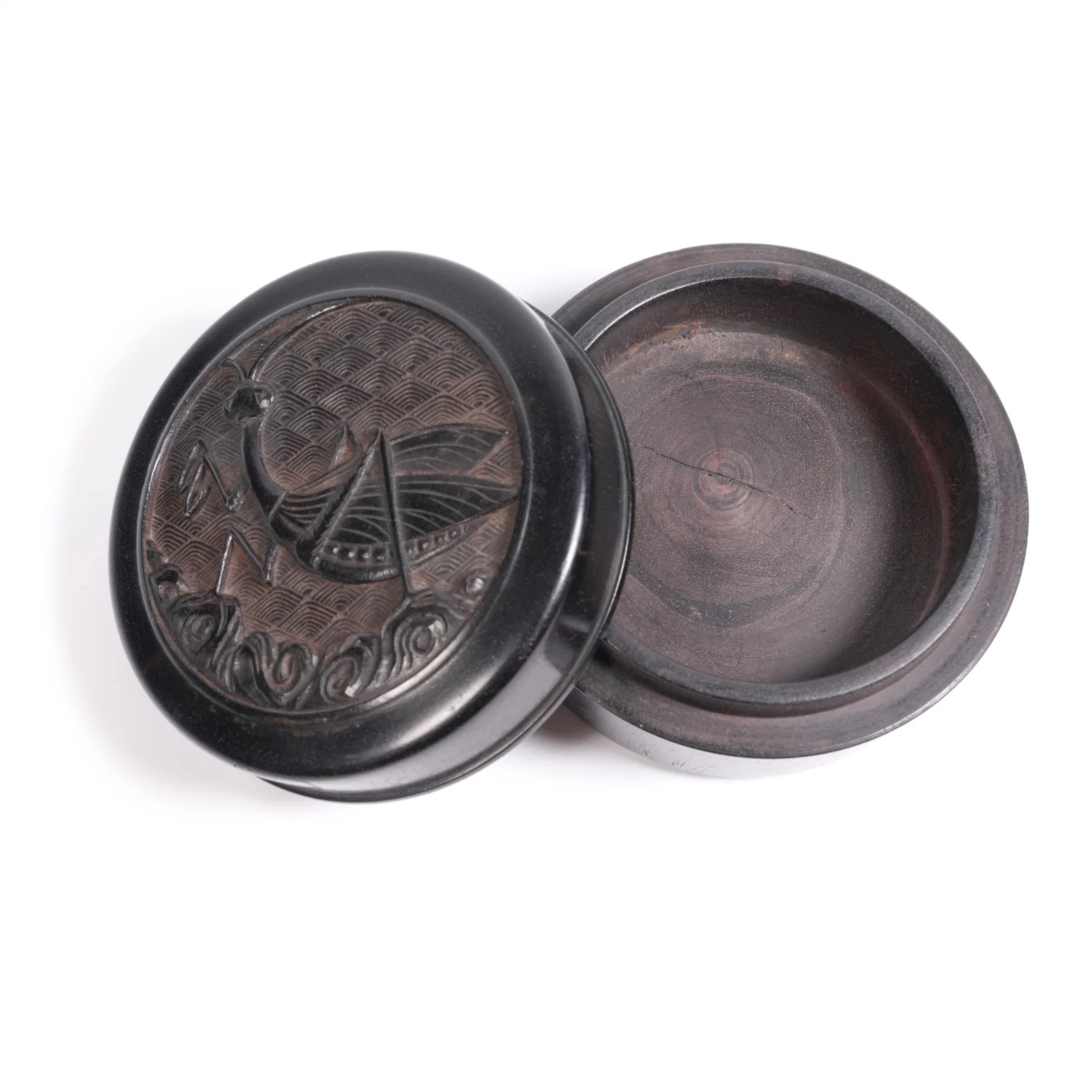 A ZITAN INSECT-PATTERN INK PASTE BOX