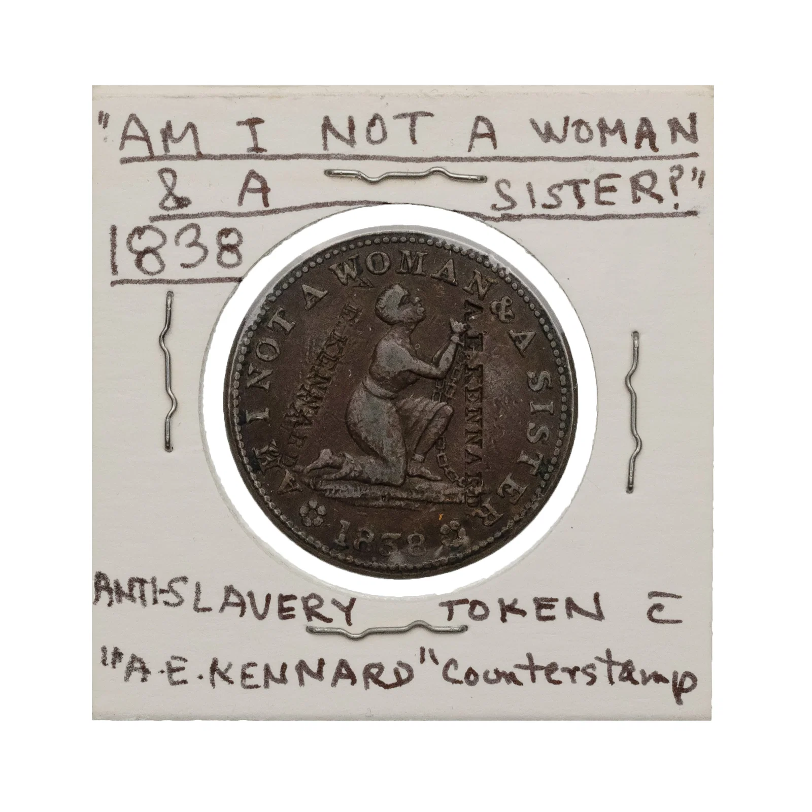 [ABOLITION] "Am I Not a Woman" Anti-Slavery Token