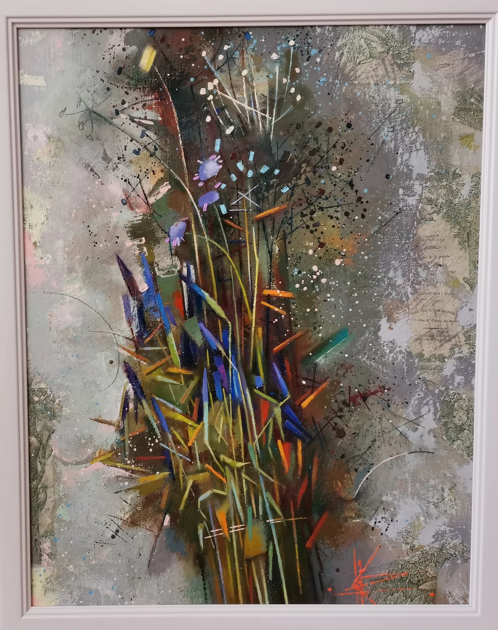 Abstract Oil painting Autumn mind Oksana Kyrylenko