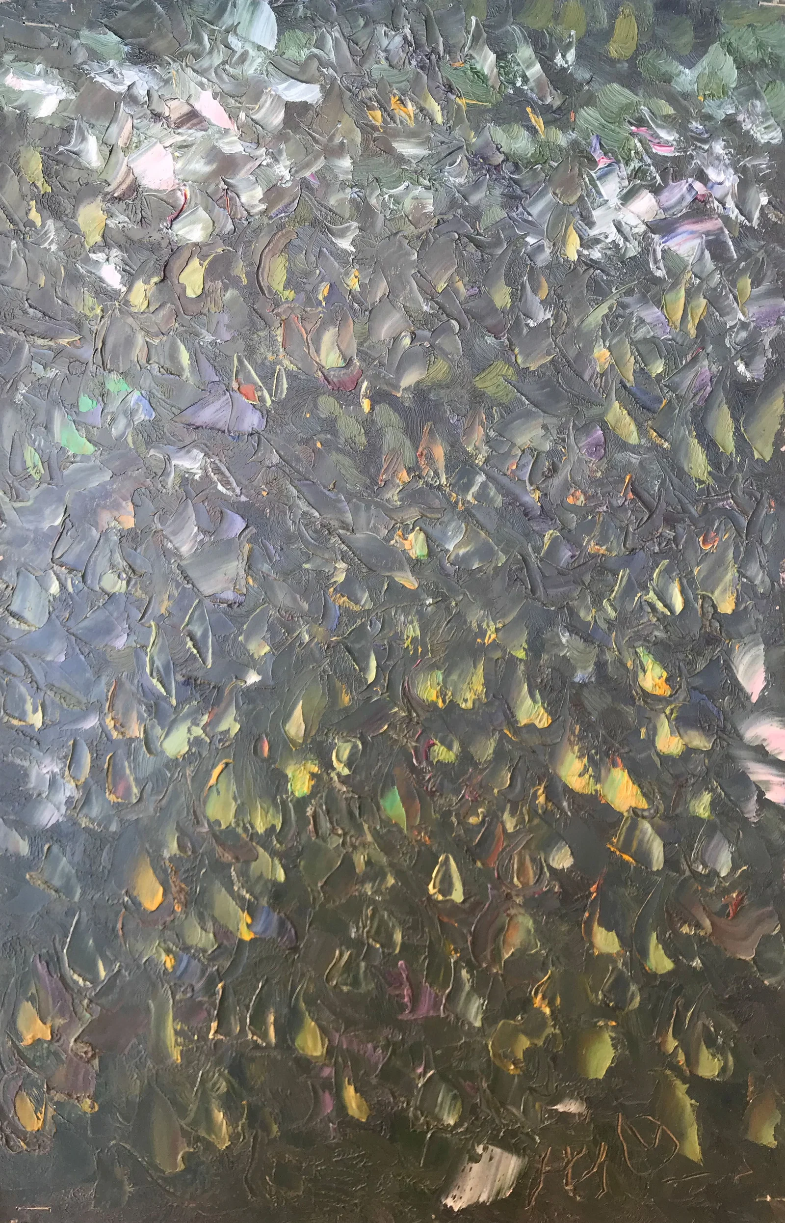 Abstract Oil painting Old pear Onyshchenko