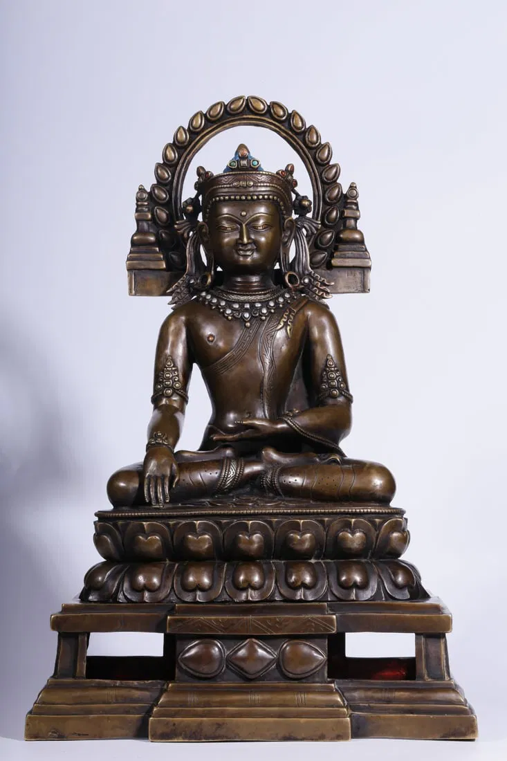 ACALA BUDDHA SEATED STATUE (QING DYNASTY)