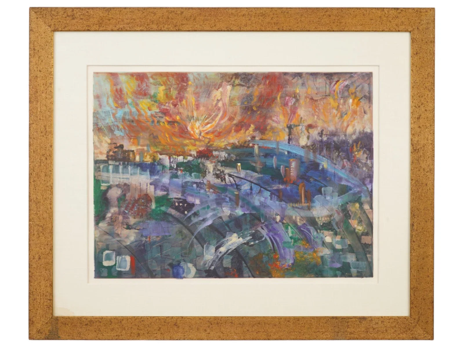 ACRYLIC AND GOUACHE PAINTING BY CHARLES LYNN BRAGG