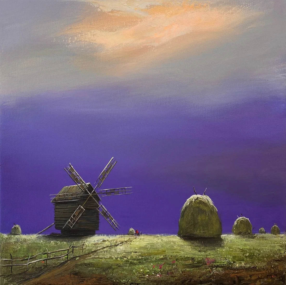 Acrylic painting Hay Igor Kutsenko