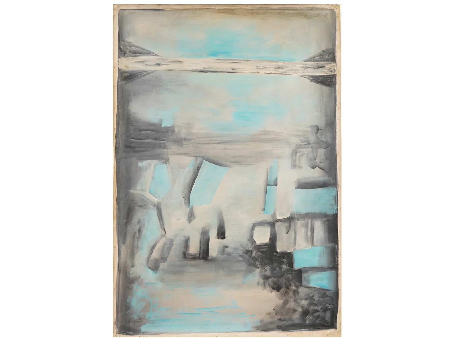 ACRYLIC PAINTING SIGNED VASUDEO S GAITONDE