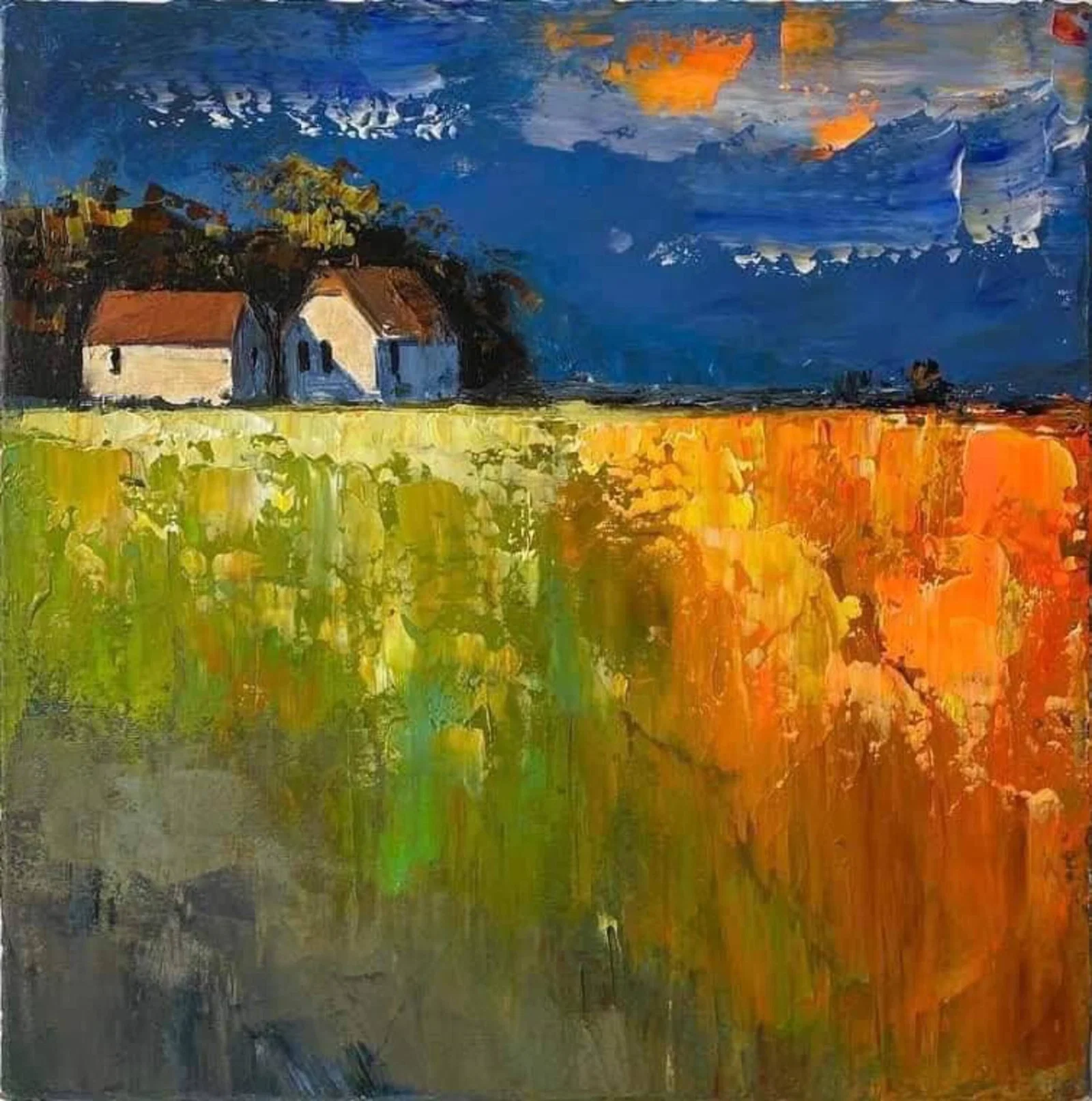 Acrylic painting Warm rainy day Igor Kutsenko