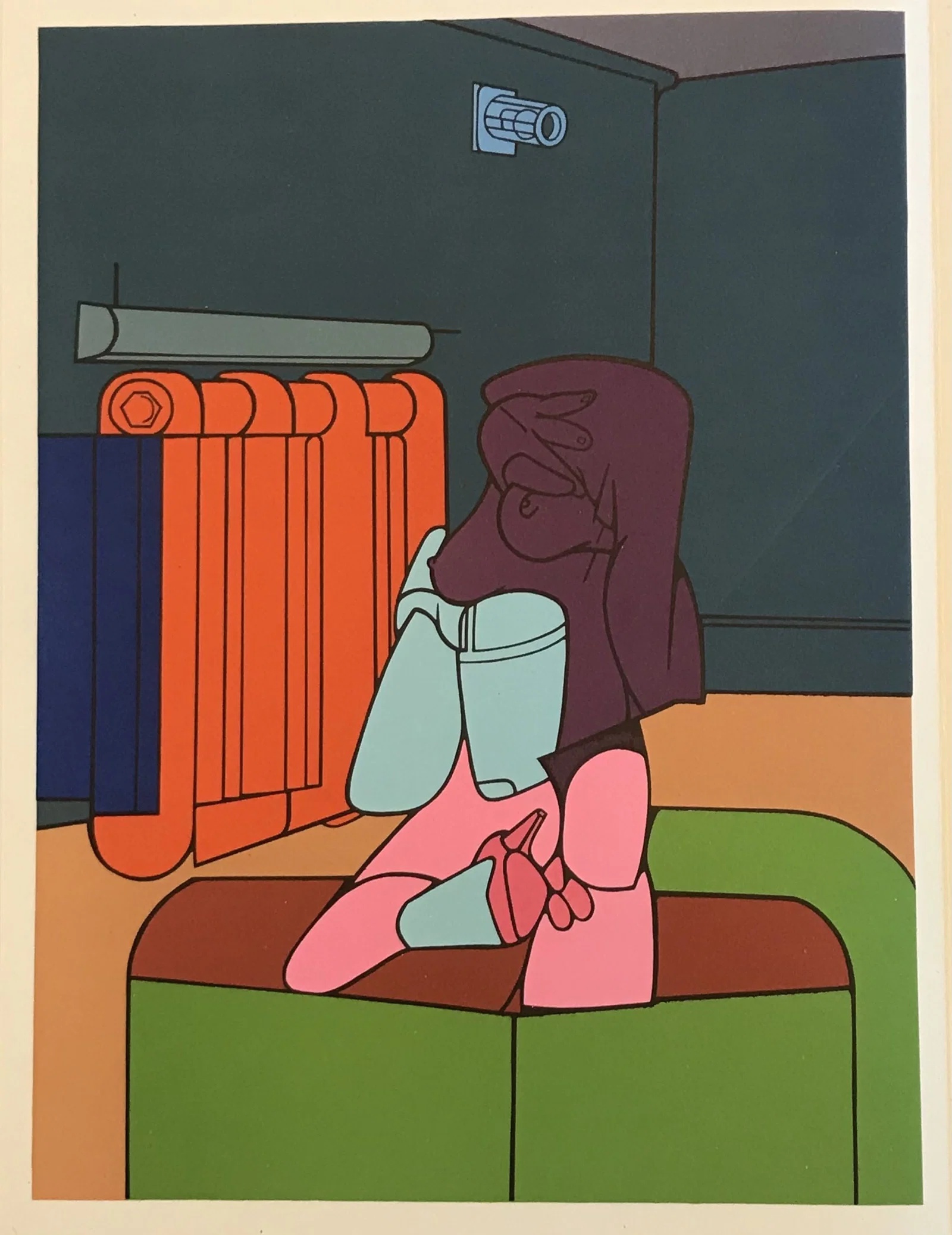 Adami Original Lithograph DM02188 Derriere le Miroir 1970