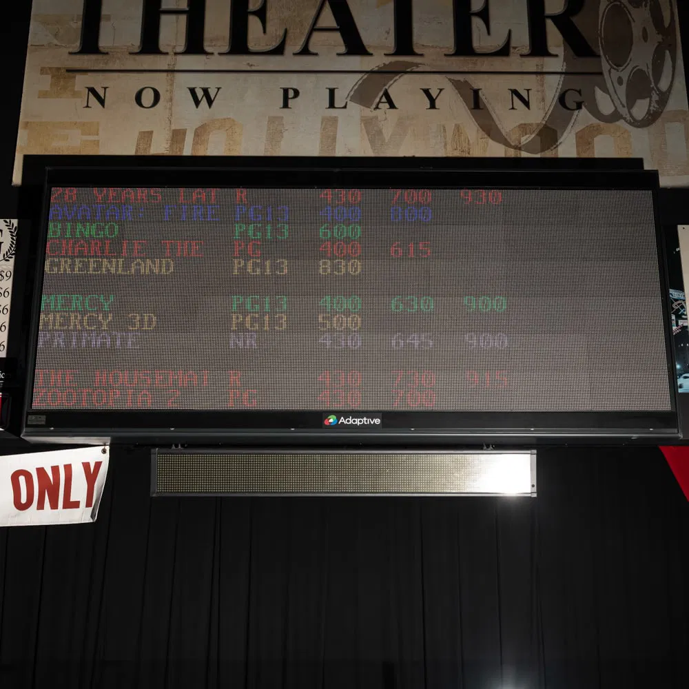 Adaptive LED Digital Theater Marquee