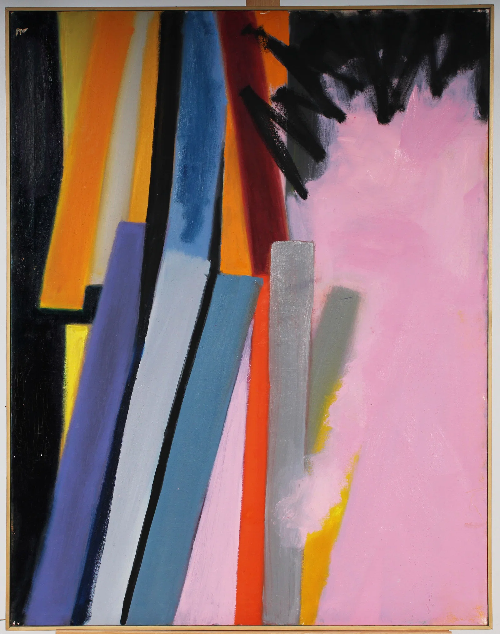 Adele Carolyn Morales Mailer (b1925) Vintage American Abstract Expressionist Modern Oil Painting