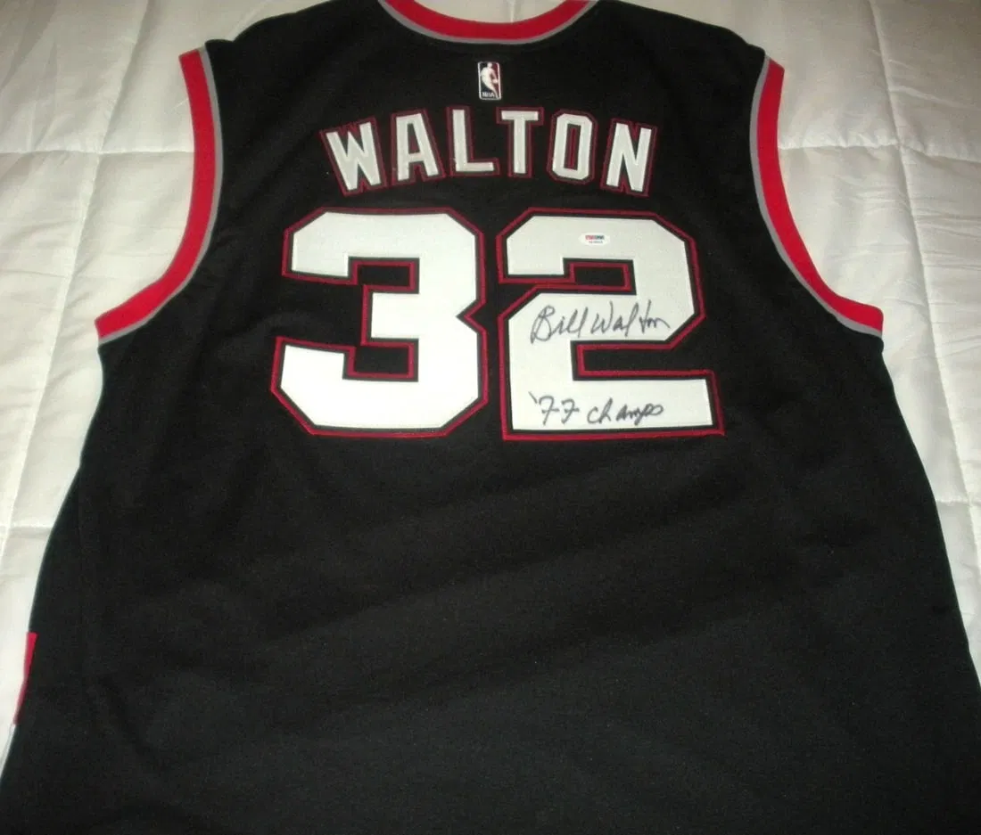 Adidas Portland Trail Blazers Jersey Signed by Bill Walton PSA DNA COA