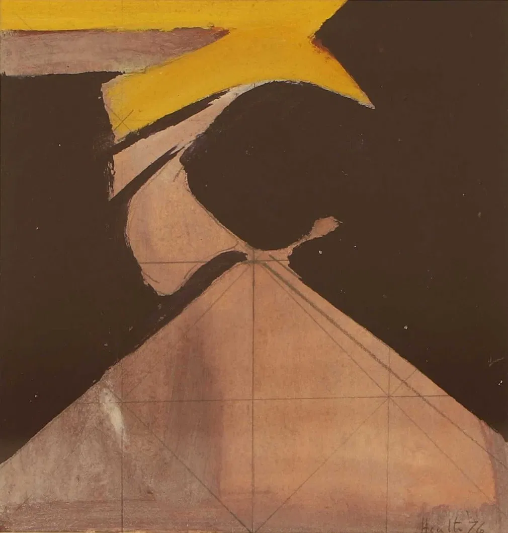 ▲ Adrian Heath (British, 1920-1992) Untitled, 1976
