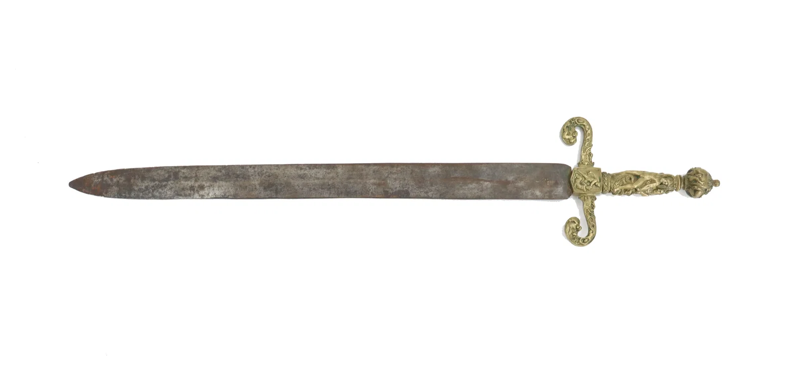 After Abraham Drentwett (1647-1729) German, Roman-Style Bronze Hilt and Iron Sword