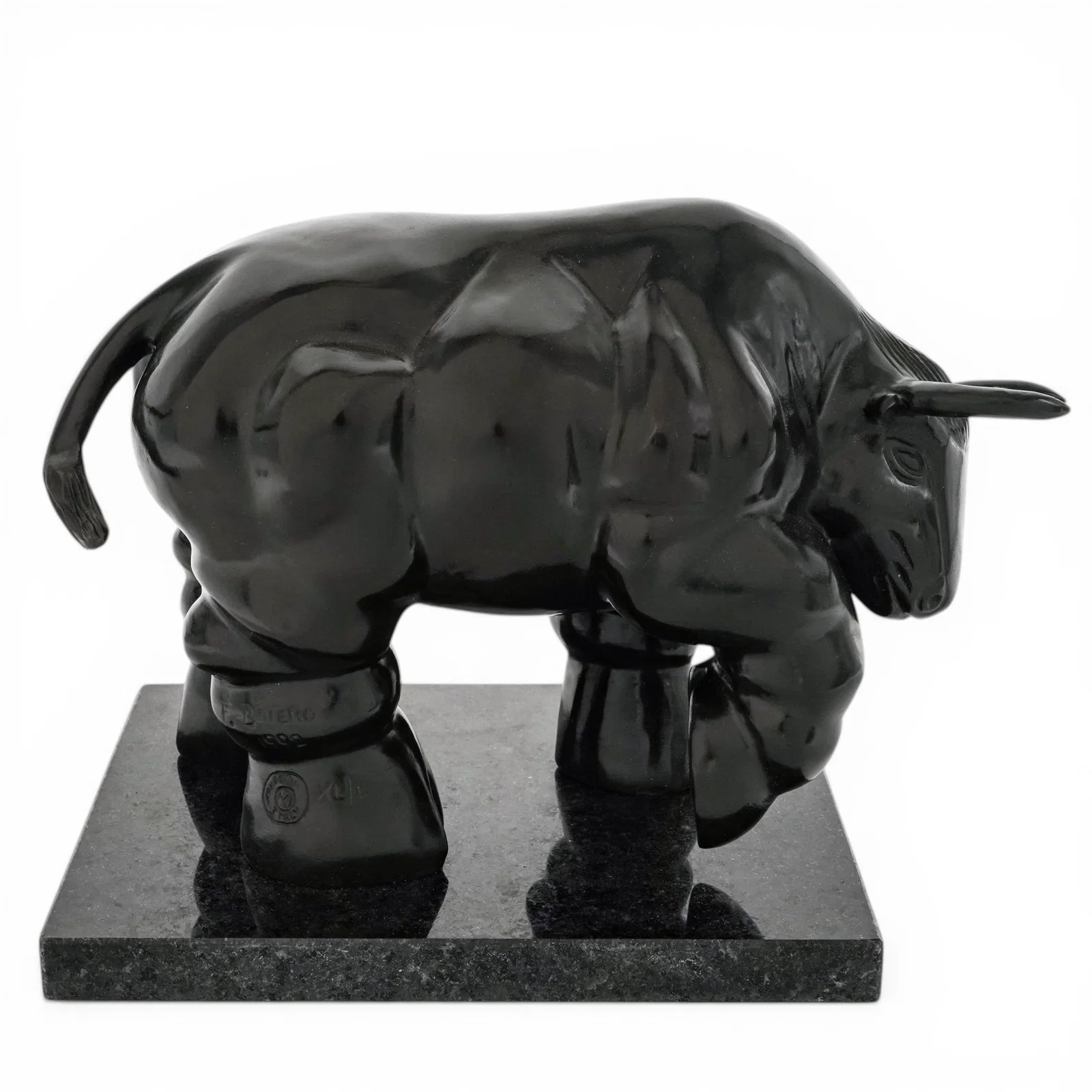 After Fernando Botero Bronze 'Toro' Sculpture