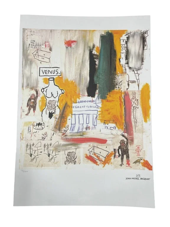 AFTER JEAN-MICHEL BASQUIAT PRINT 27.5"