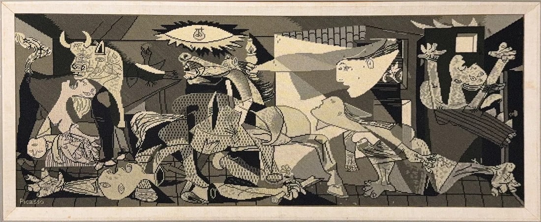 After Pablo Picasso, Tapestry, Spanish (1881 - 1973) "Guernica"