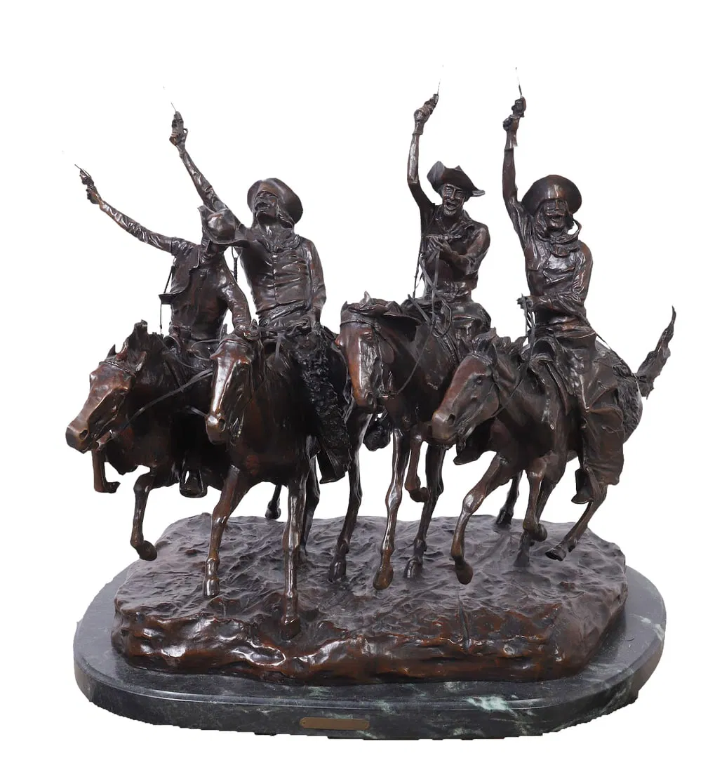 After Remington Bronze, "Coming Through The Rye"