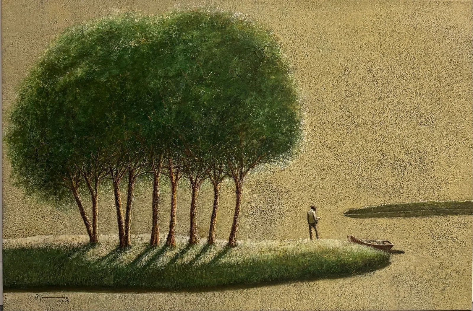 Agustin Bejarano Mixed Media On Canvas