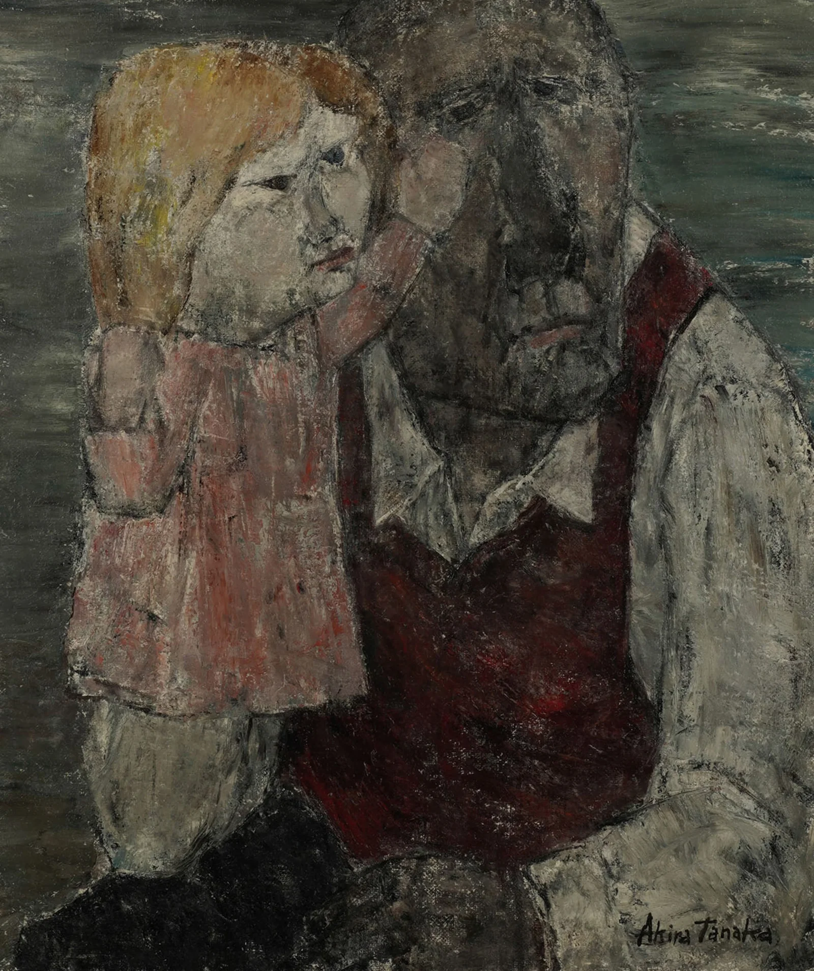 Akira Tanaka (1918-1982), Man and Girl