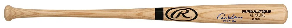 Al Kaline Signed Rawlings Blonde Baseball Bat HOF 80 PSA COA