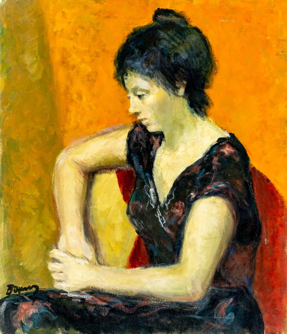 Albert Bela Bauer (Hungary,1899-1998) oil painting