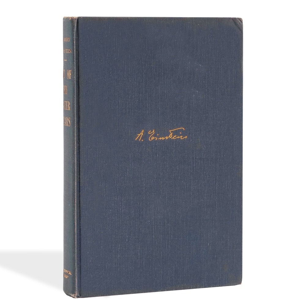 ALBERT EINSTEIN SIGNED OUT OF MY LATER YEARS