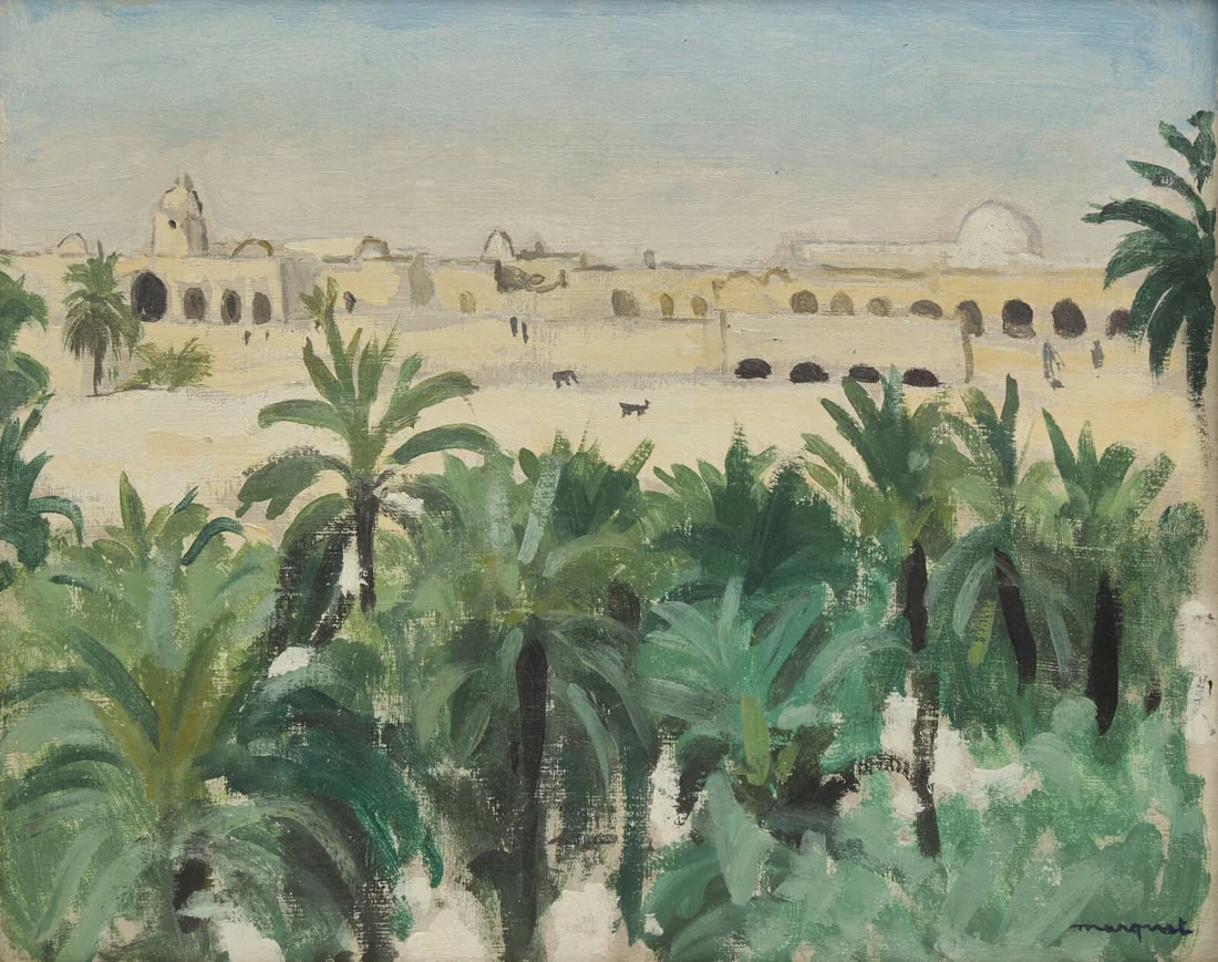 Albert Marquet (French, 1875-1947) Vue de Laghouat à Travers la Palmeraie (Algérie), 1921