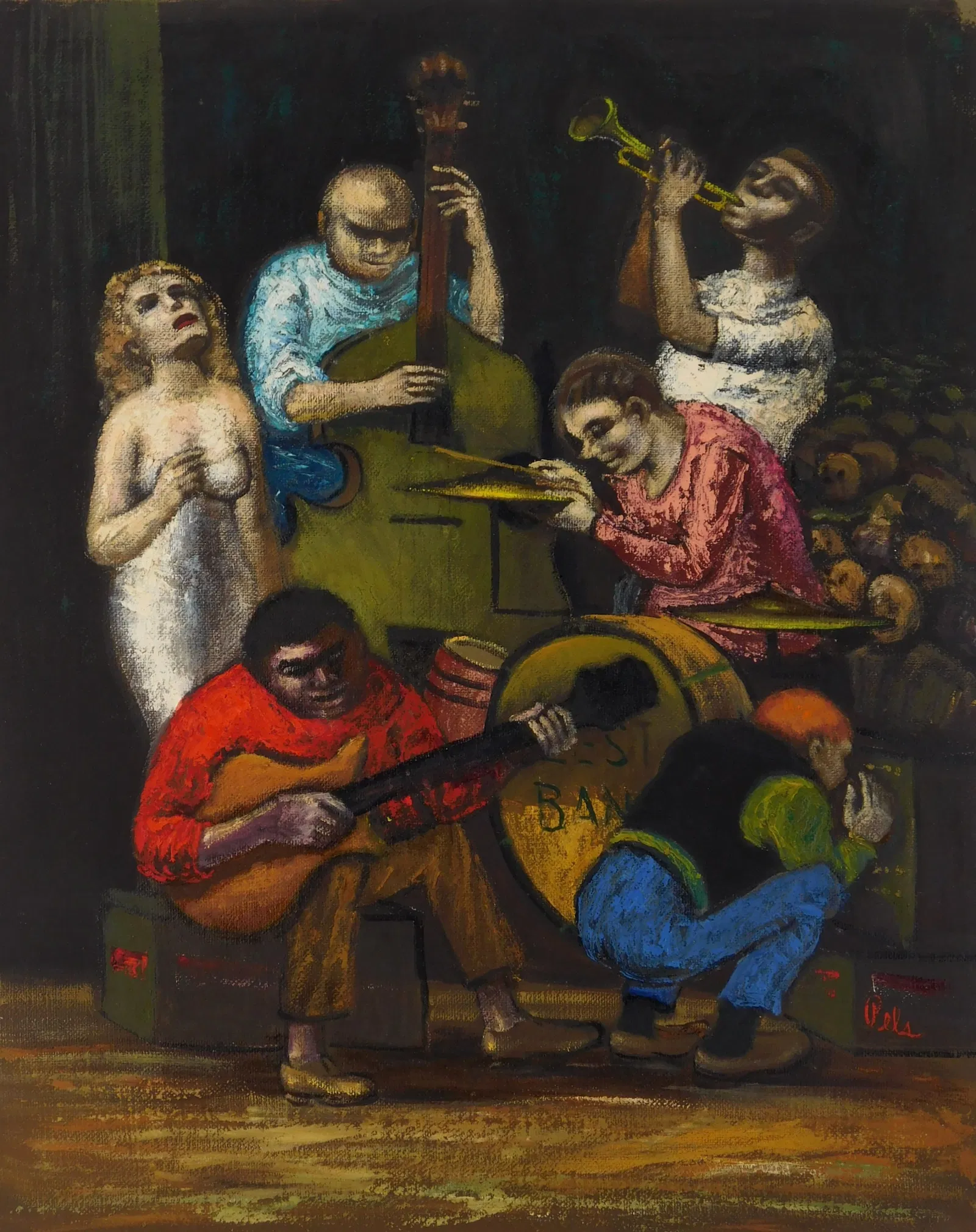 Albert Pels (American 1910-1998) oil